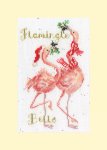 Christmas Card - Flamingle Bells (image for) Christmas Card - Flamingle Bells